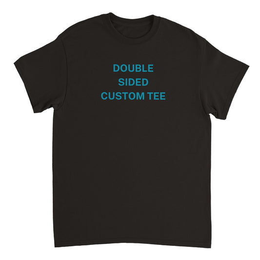 Adult Double Sided Custom Unisex Crewneck T-shirt