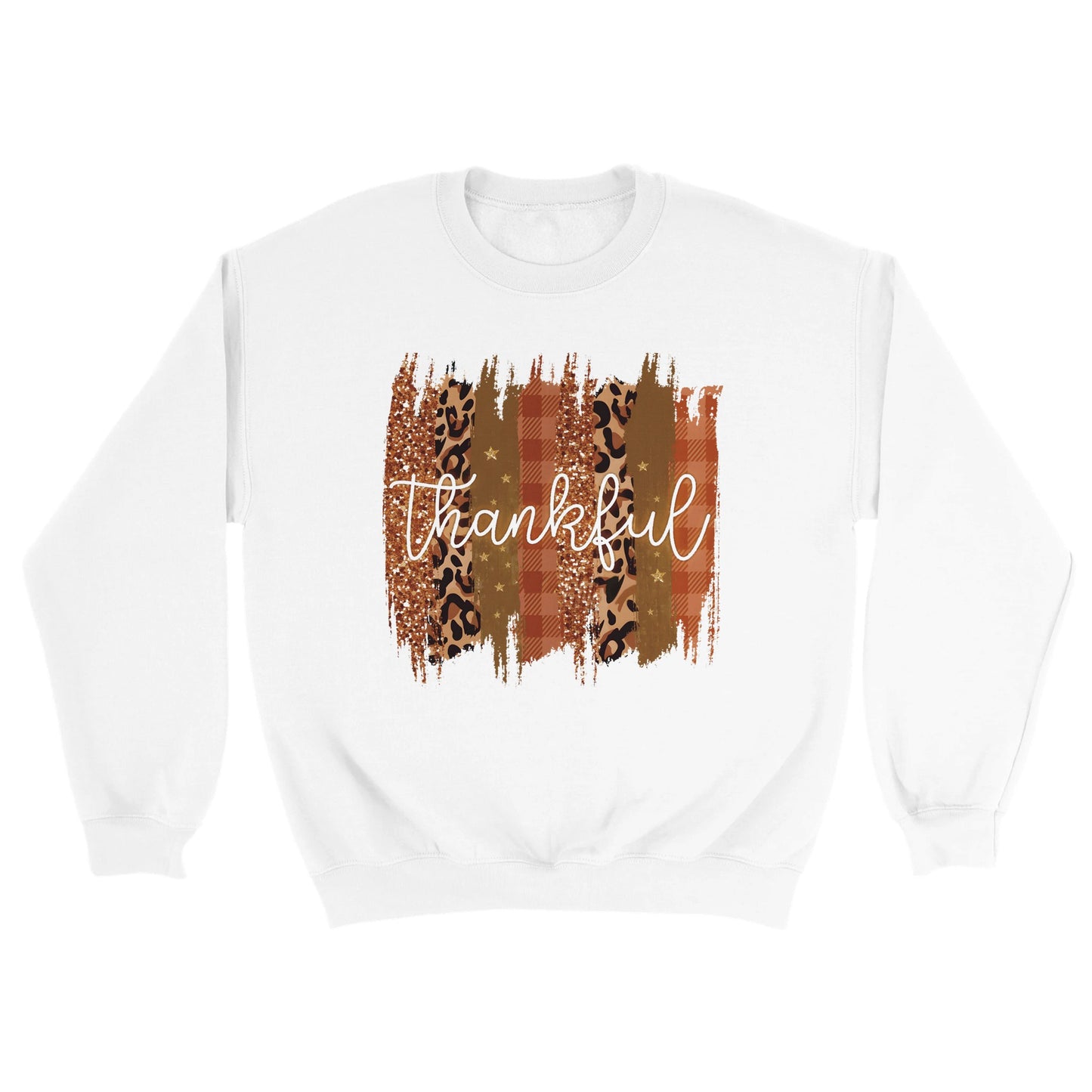 Thankful Leopard Unisex Crewneck Sweatshirt