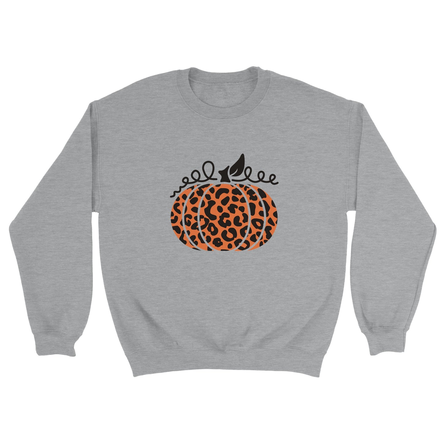 Leopard Pumpkin Classic Unisex Crewneck Sweatshirt