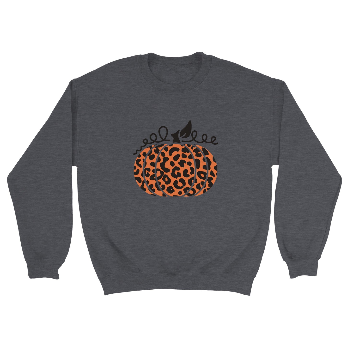 Leopard Pumpkin Classic Unisex Crewneck Sweatshirt