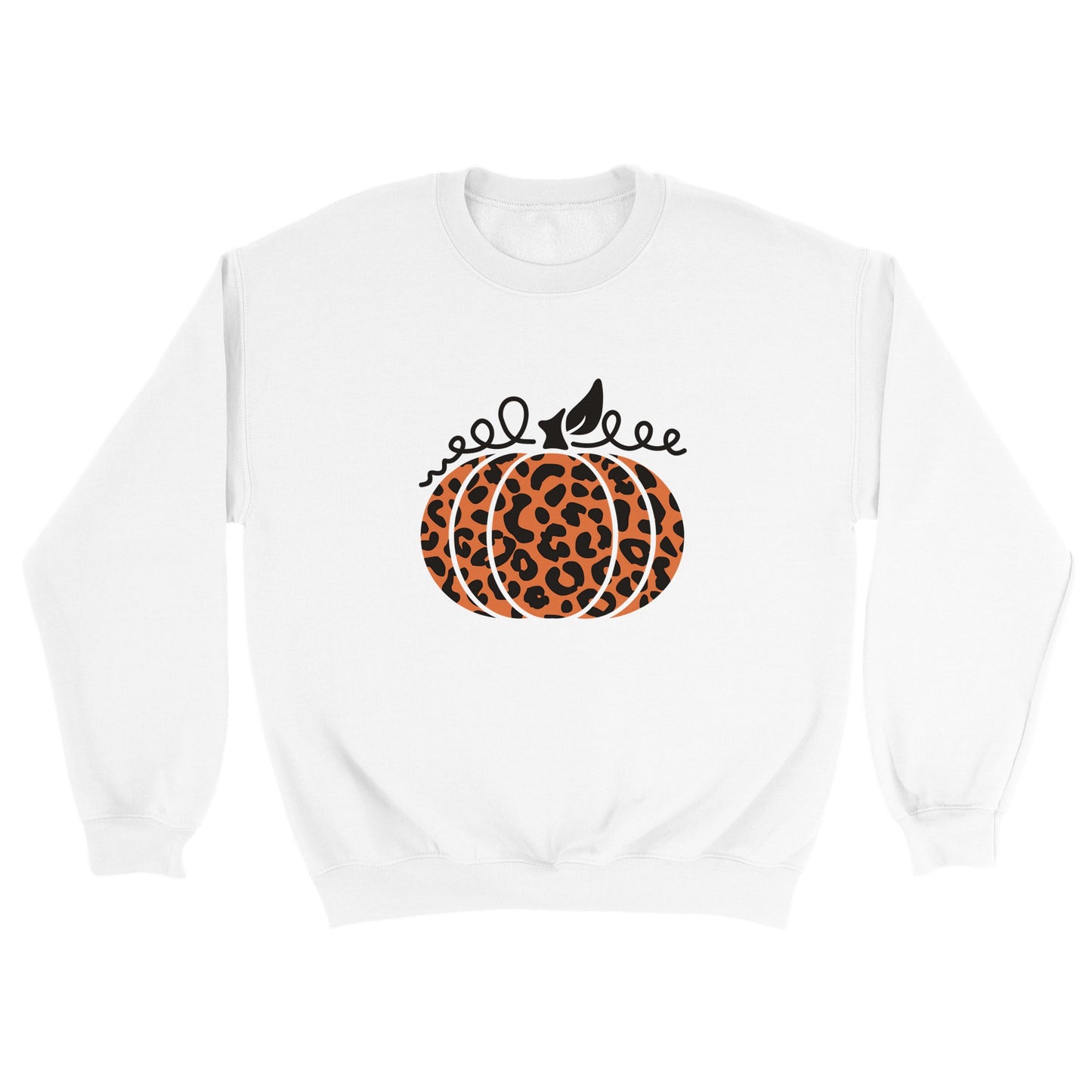 Leopard Pumpkin Classic Unisex Crewneck Sweatshirt